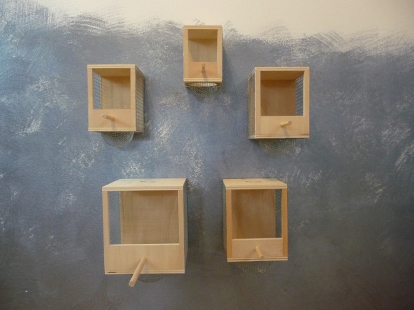 Volierennest mit Drahtnest